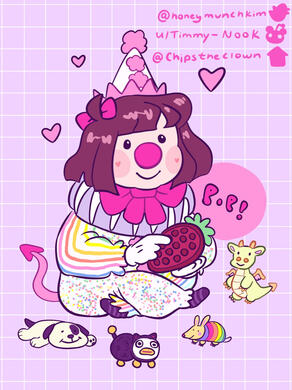 Chips sitting example art